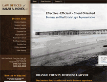 Tablet Screenshot of honeylegal.com